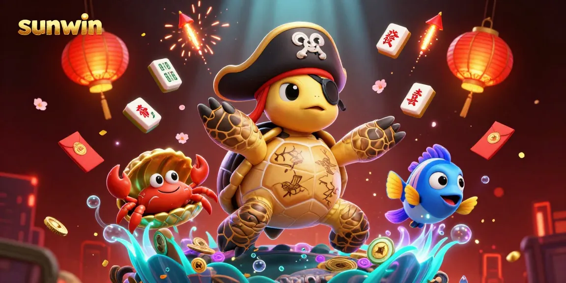 Experience captivating sunwin gameplay with colorful exotic characters amidst festive gaming elements.