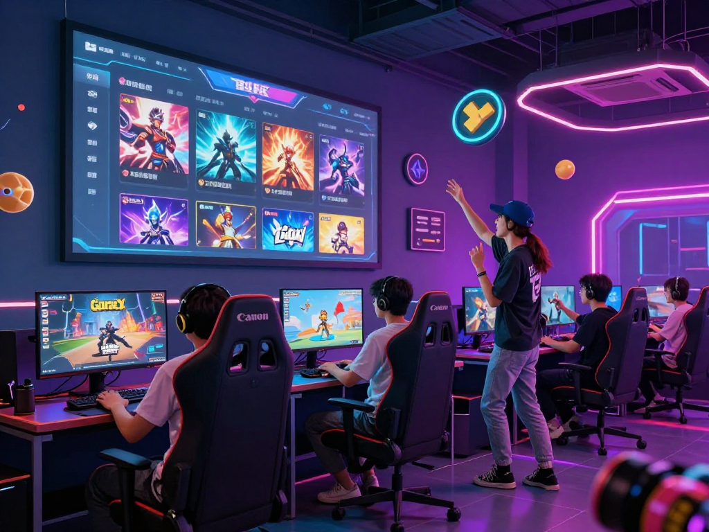 Engaging adult game scene showcasing vibrant 3D avatar customization and dynamic gaming elements.